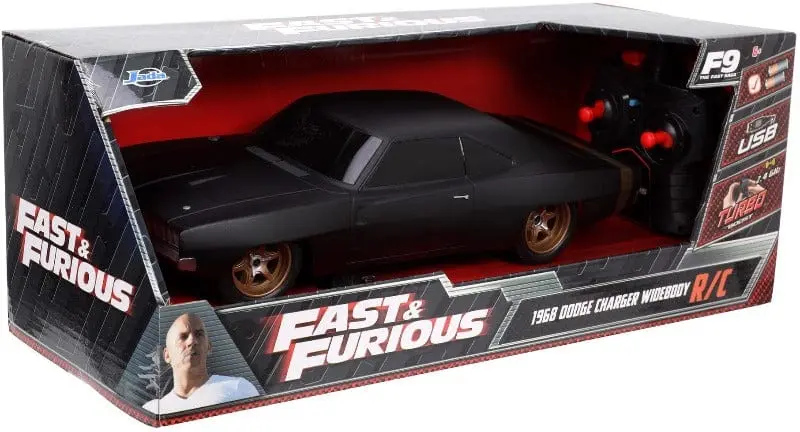 Fast & Furious Macchina Rc Dodge Charger Wideboy scala 1