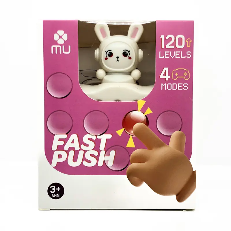 Fast Push Pop It Elettronico Gioco Antistress con 120 Livelli e 4 Modalità inter