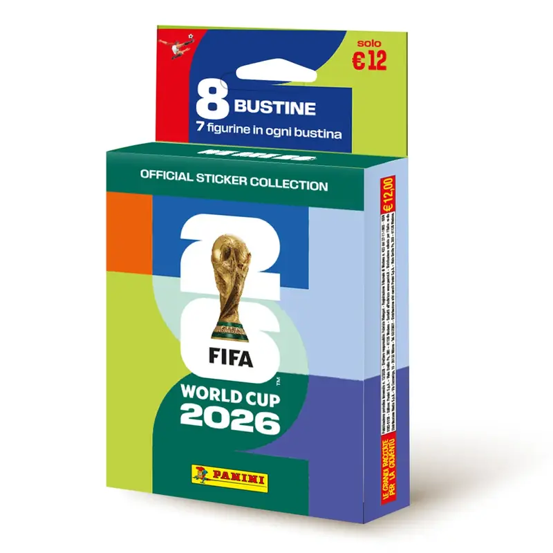 FIFA World Cup 2026 Official Sticker Collection Blister con 8 bustine