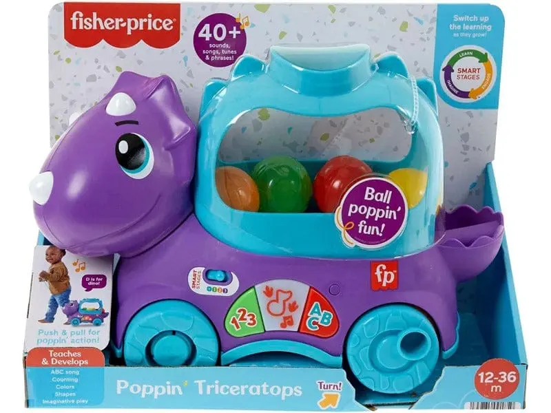 Fisher Price Dino Impara e Cammina da 1 a 3 Anni