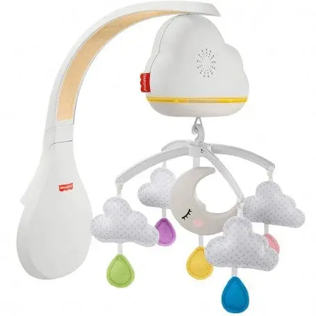 Fisher Price Giostrina Lettino con Unità Relax - Soffici Nuvolette