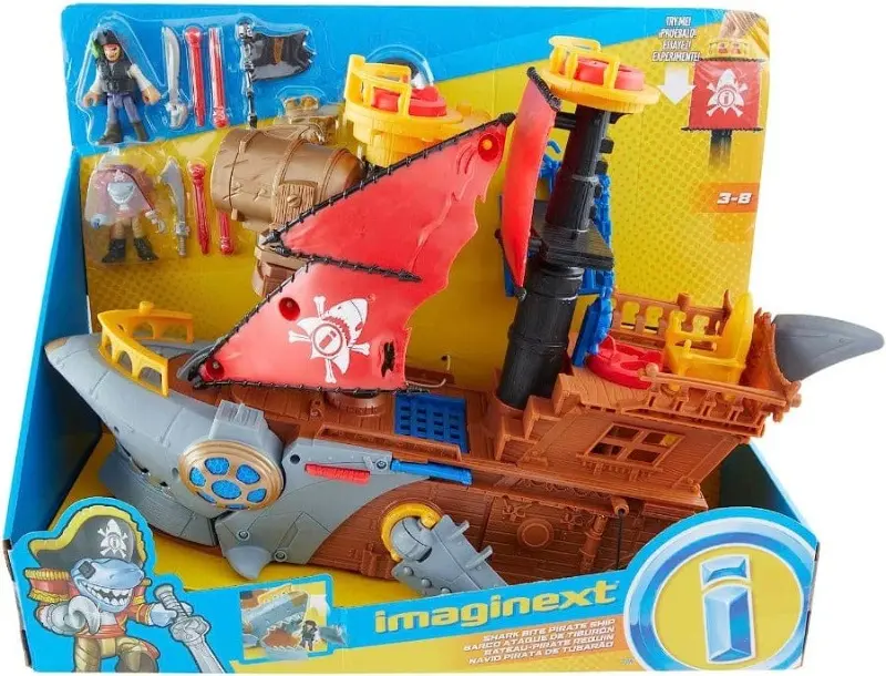 Fisher-Price Imaginext, Galeone dei Pirati con Mini Personaggi e Accessori