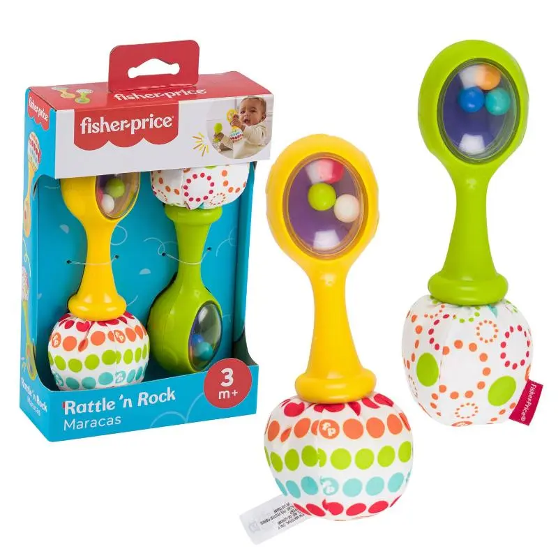 Fisher-Price Maracas Baby Scoperte, Giocattolo per Bambini 3+ Mesi