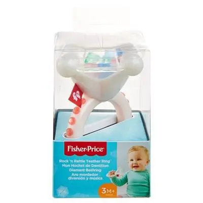 Fisher-Price Massaggiagengive Neonati Anello Dentizione Sonaglio