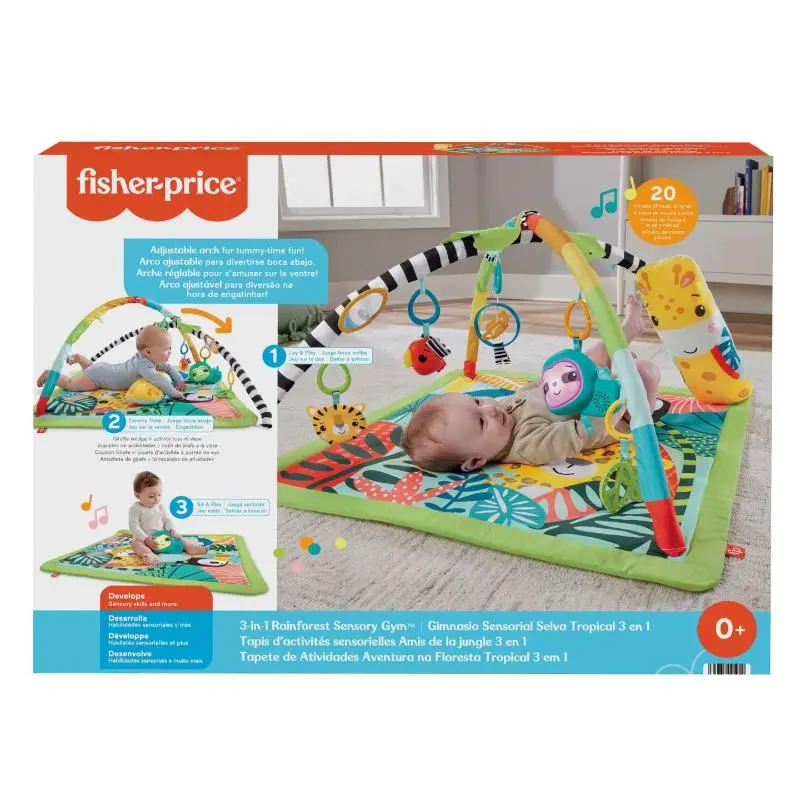 Fisher Price Palestrina Sensoriale Cuccioli della Natura 3 in 1