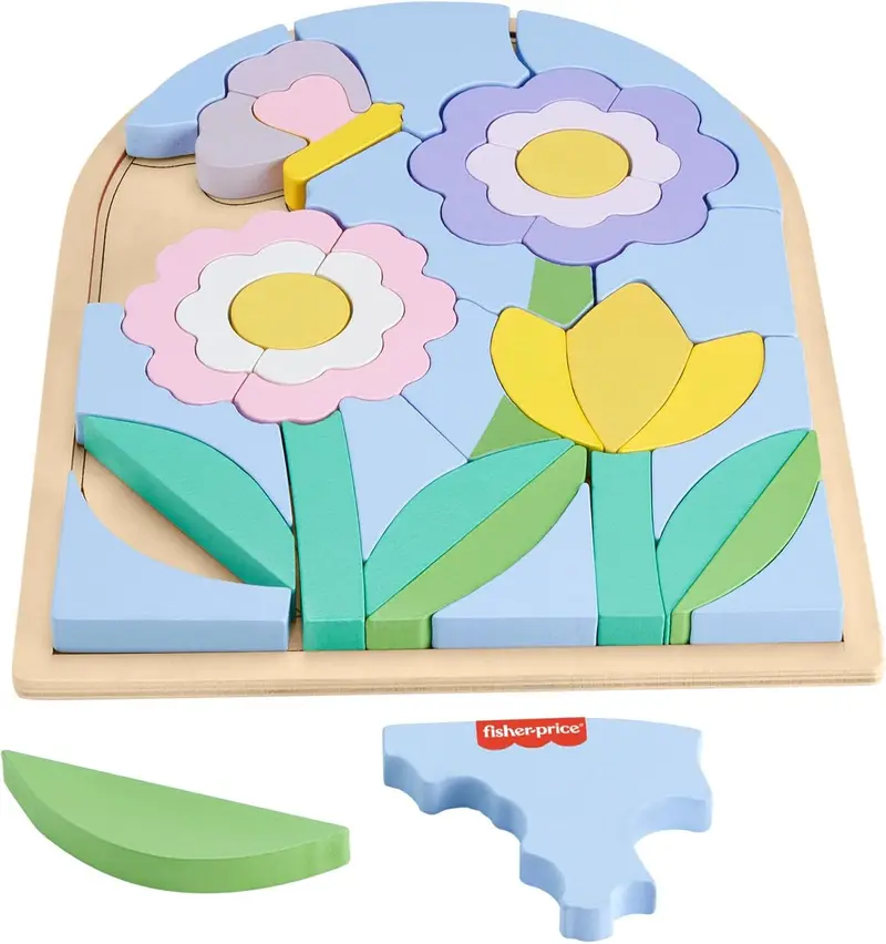 Fisher Price - Puzzle Fiori in legno