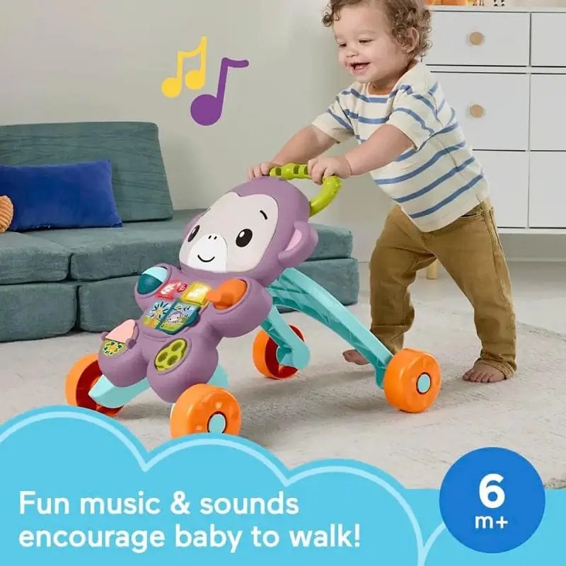 Fisher-Price Scimmietta Primi Passi con Luci e Suoni