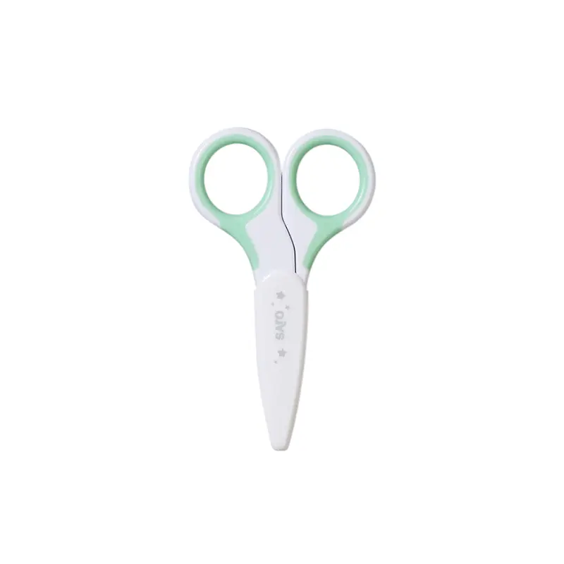 Forbici Per Unghie Per Bebè Con Coperchio - Menta