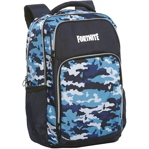 Fortnite Zaino Organizzato Blu Camo