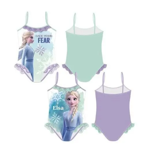Frozen Costume da Bagno per Bambine Modello Intero Taglie da 4 a 8 Anni