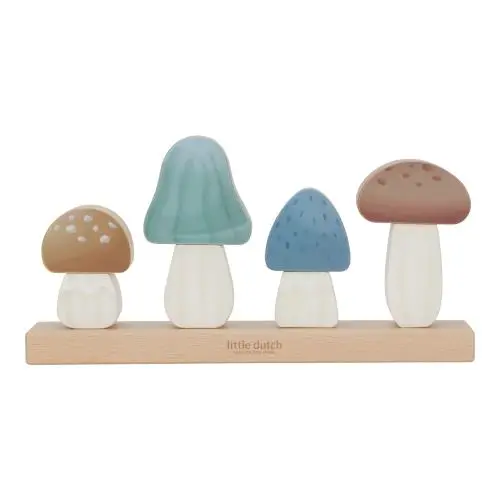 Funghi Puzzle Impilabili Incastri Amici della Foresta - Stacking Puzzle Mushrooms Forest Friends (LD7230)