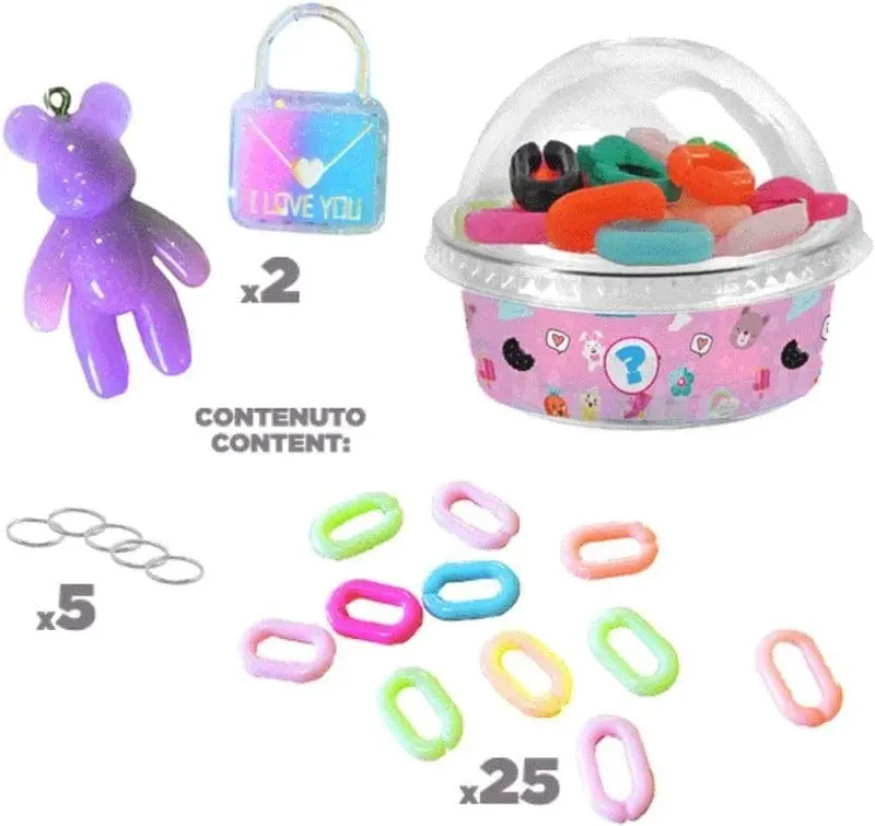 Funny Charms Suprise, Kit per Braccialetti e Collane per Bambini