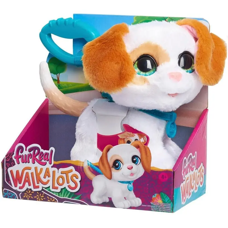 Fur Real Cagnolino interattivo Walk-a-Lots Big Wags, cucciolo che cammina con effetti sonori