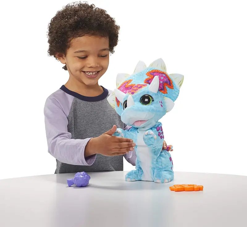 Fur Real Friends Baby Dinosauro | Cucciolo Interattivo Triceratopo
