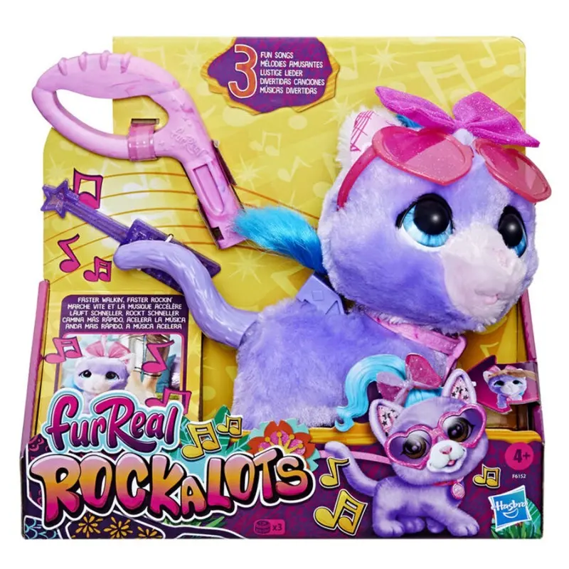 Fur Real Friends Rockalots Gattino da passeggio