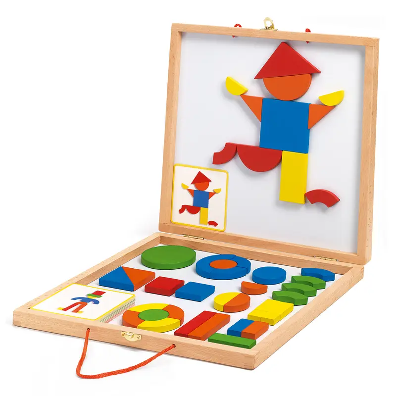Geoform - Gioco Magnetico con Figure in Legno (DJ03130)