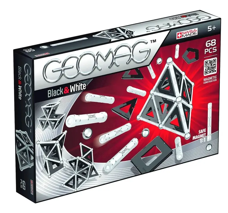 Geomag Costruzioni con Pannelli Black e White 68 pz