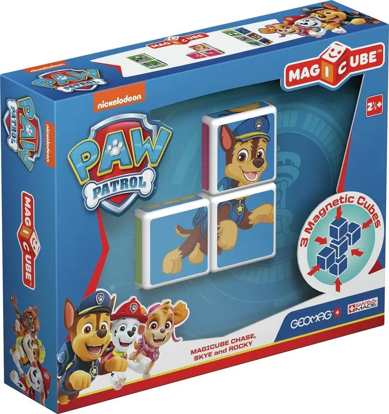 Geomag Magicube Paw Patrol - Chase, Skye e Rocky