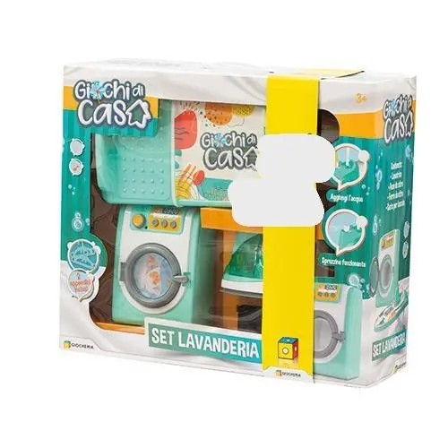 Giocheria Set Lavanderia Con Lavatrice E Asse Da Stiro 3+