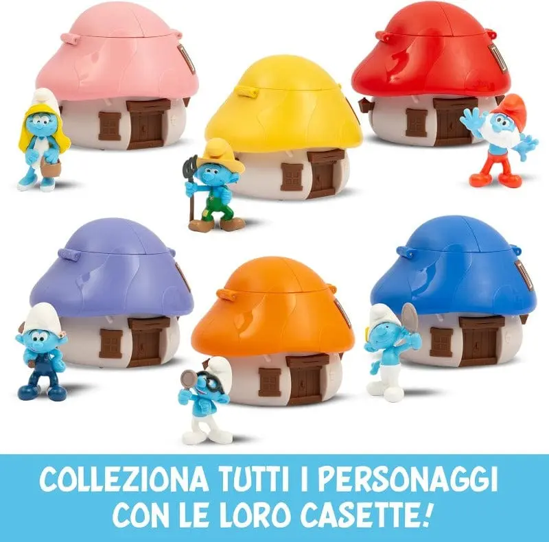 Giochi Preziosi- I Puffi Casette con Personaggi