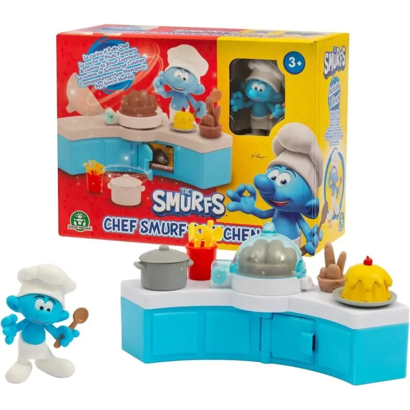 Giochi Preziosi- I Puffi mini Playset con Puffo Chef
