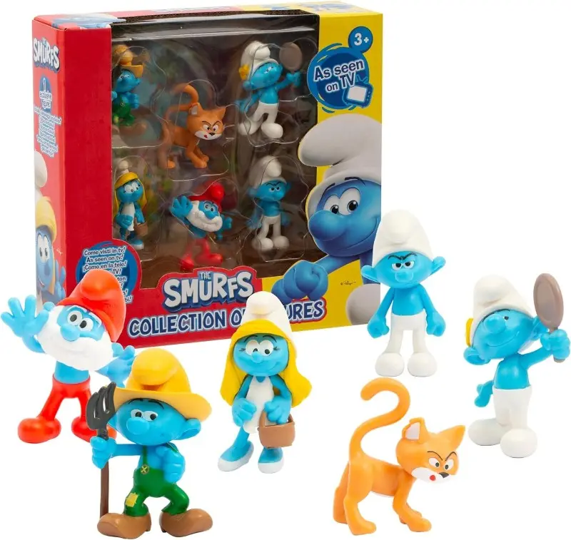 Giochi Preziosi- I Puffi set 6 Personaggi Vs Birba
