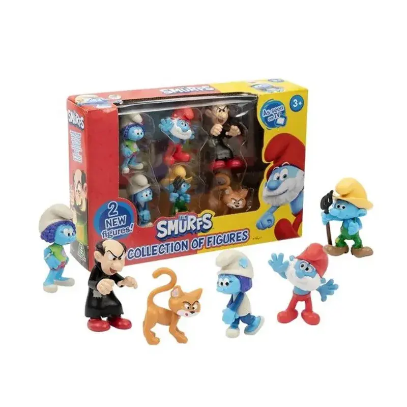Giochi Preziosi- I Puffi set 6 Personaggi Vs Gargamella