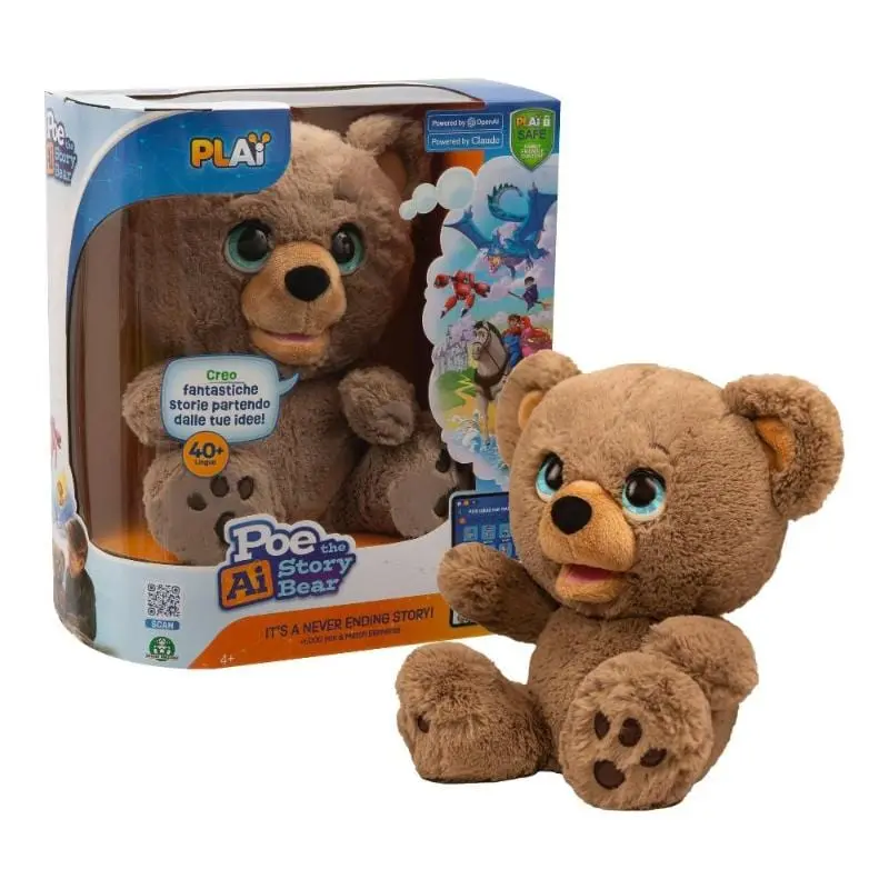 Giochi Preziosi Poe, Orso Peluche Racconta Storie con l'Intelligenza Artificiale