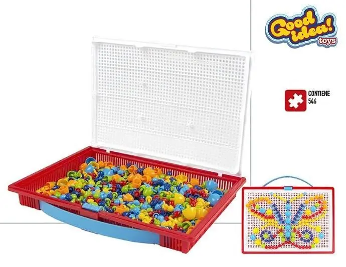 Gioco Chiodini Colorati per Bambini, Mosaico