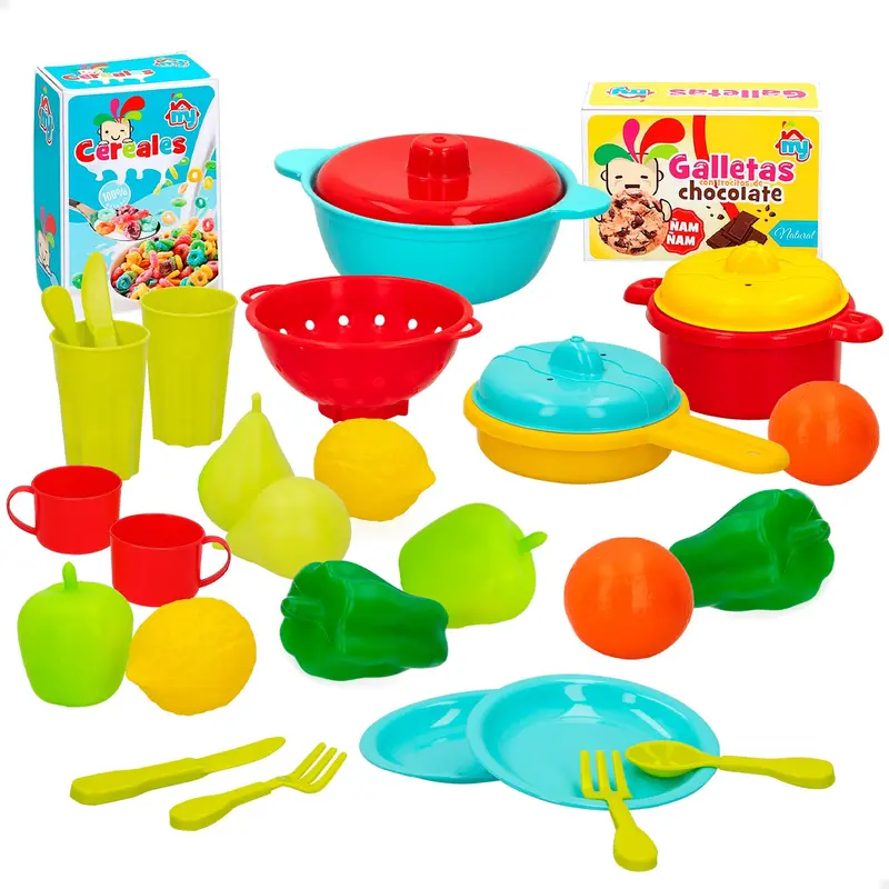 Gioco Cibo finto con Accessori 35 pezzi