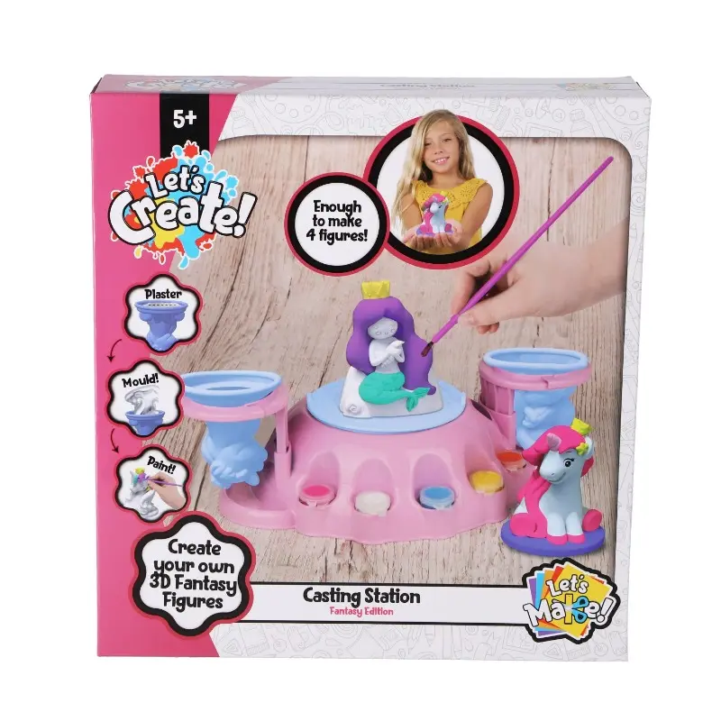 Gioco Decoro Unicorno, Set per Creare Statua in Gesso