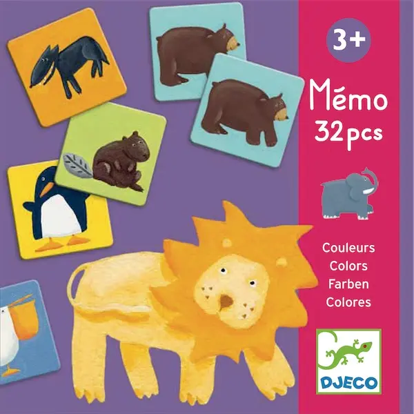 Gioco di memoria - Memo - animali -