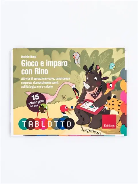 Gioco e imparo con Rino - Schede Tablotto 4-6 anni