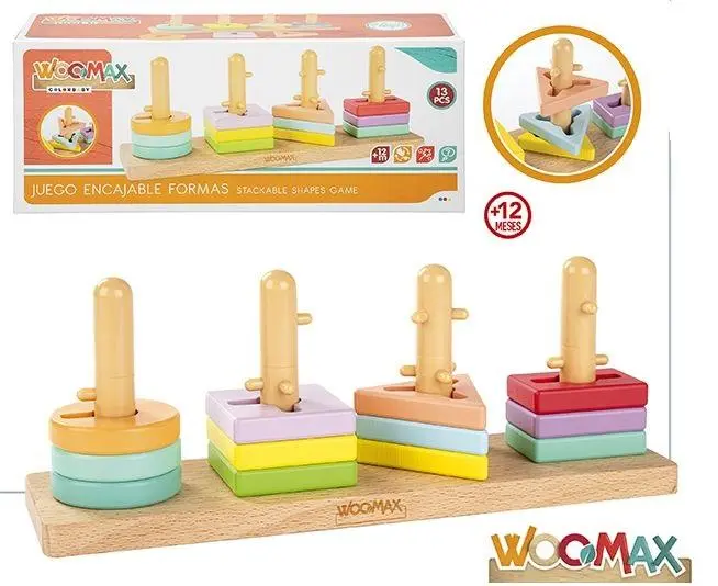 Gioco Istruttivo in Legno Forme e Colori +12Mesi