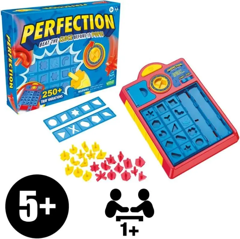 Gioco Perfection Hasbro, giochi di abilità bambini dai 5 anni in su
