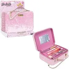 Girabrilla Tweed Case, 1 Maxi Valigetta Make Up Trucchi ROSA
