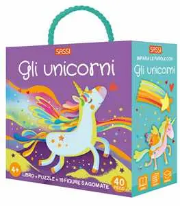 Gli Unicorni. Q-box. Con 10 Figure Sagomate. Con Puzzle