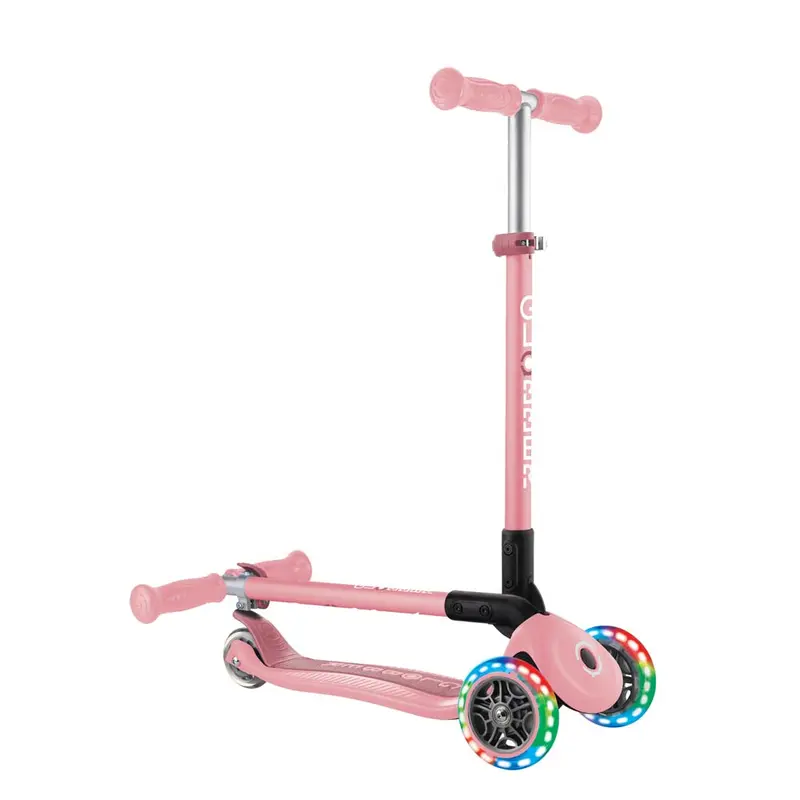 Globber - Primo Foldable Lights - Pastel Pink monopattino