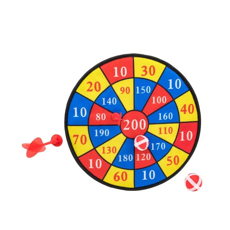 Globo 40867 Gioco Bersaglio di Stoffa Ø 35 cm con 2 Palline e 2 Freccette