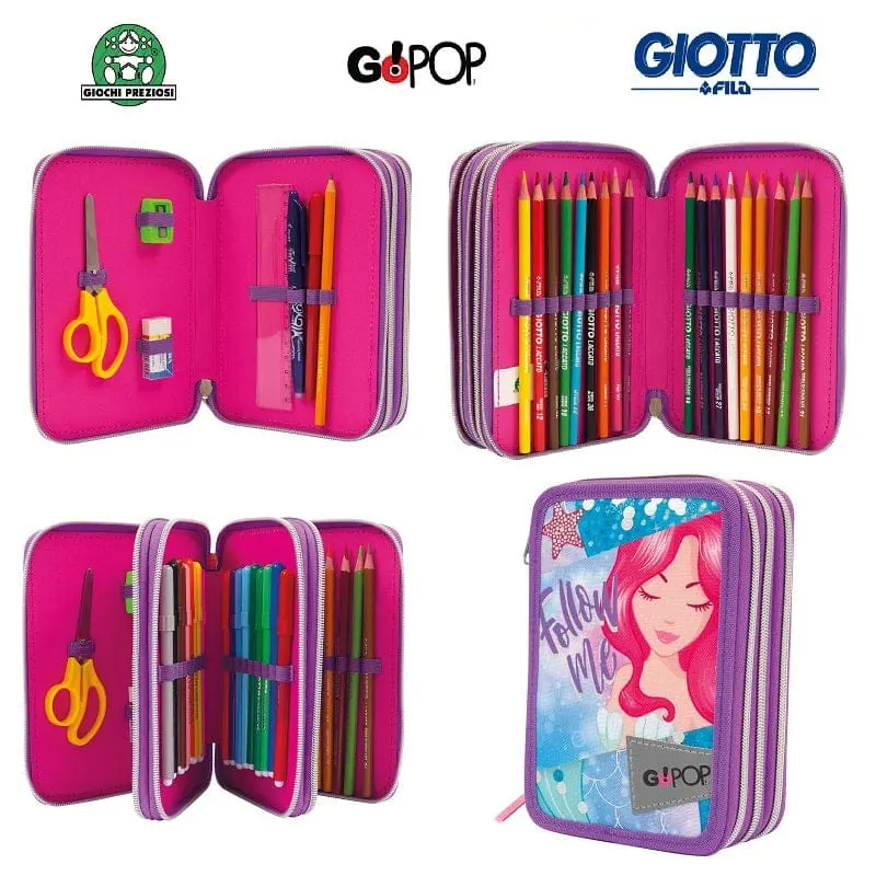 Go Pop Astuccio triplo Mermaid 43pz - Giochi Preziosi