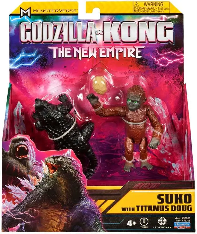 Godzilla x Kong il Nuovo Impero, Soku e Doug personaggi da 8cm