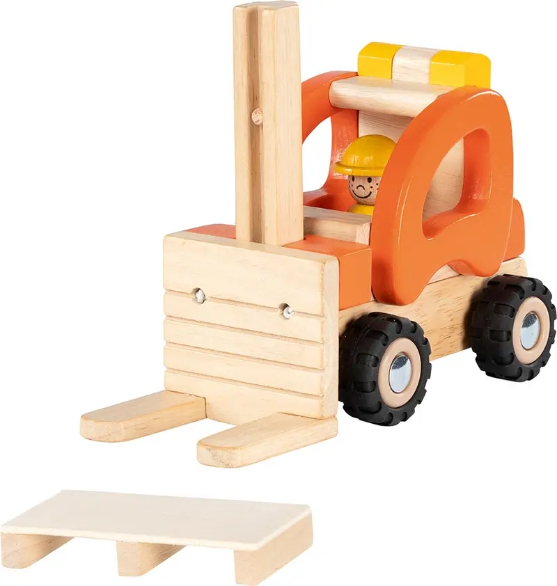 Goki Nature Carrello Elevatore in Legno per Bambini