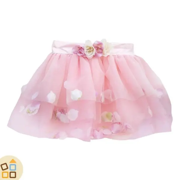GONNA PETALI DI ROSA 4/6 ANNI