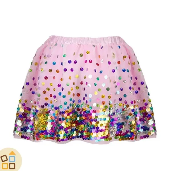 GONNA ROSA + POIS ARCOBALENO