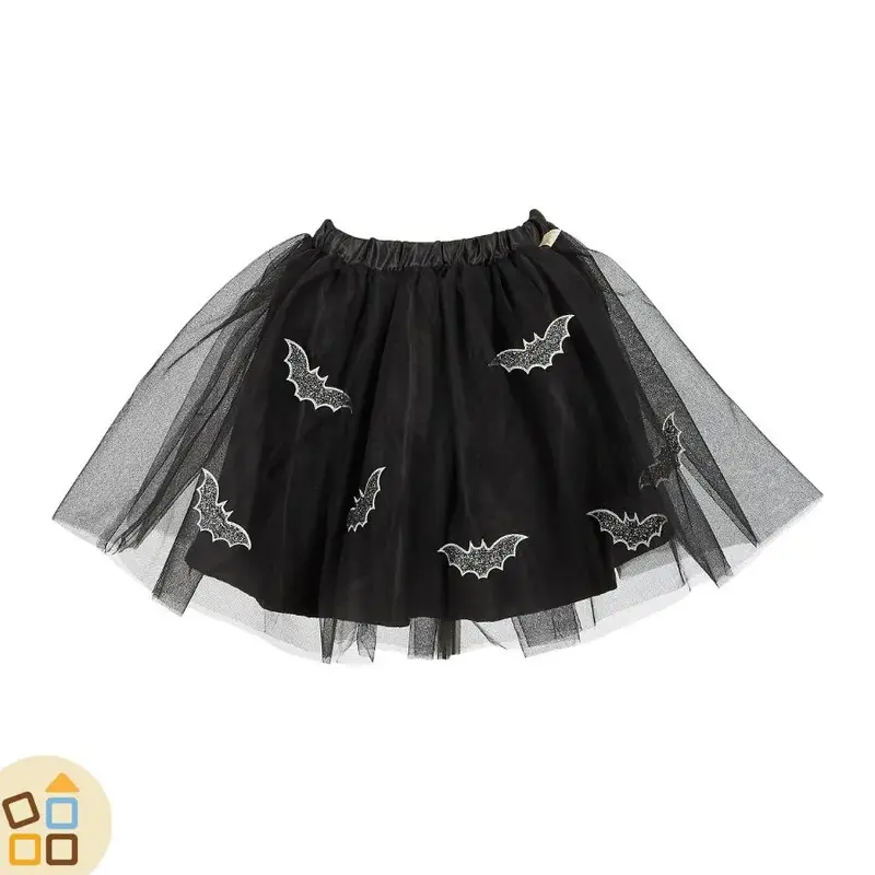 GONNA TULLE NERO PIPISTRELLI 4/6 ANNI