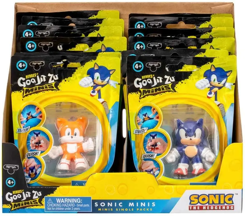 Goo Jit Zu Sonic Mini, Personaggi Allungabili- Assortimento
