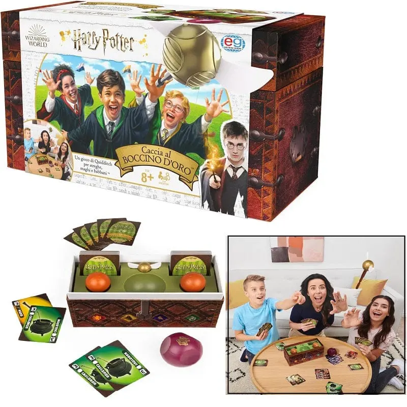 Harry Potter Caccia al Boccino d'Oro – Gioco da Tavolo Quidditch per Tutta la Famiglia
