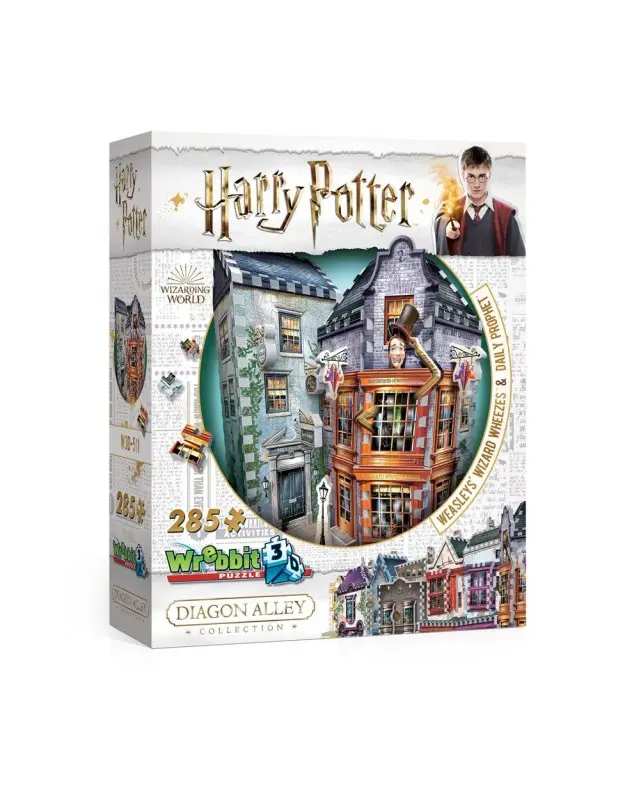 Harry Potter Puzzle - Harry Potter 3D Puzzle DAC Weasley's Wizard Wheezes & Daily Prophet