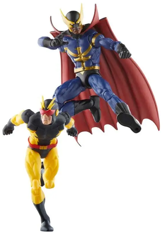 Hasbro Marvel Legends Series, set 2 Action Figures Nighthawk e Blur Squadrone Supremo