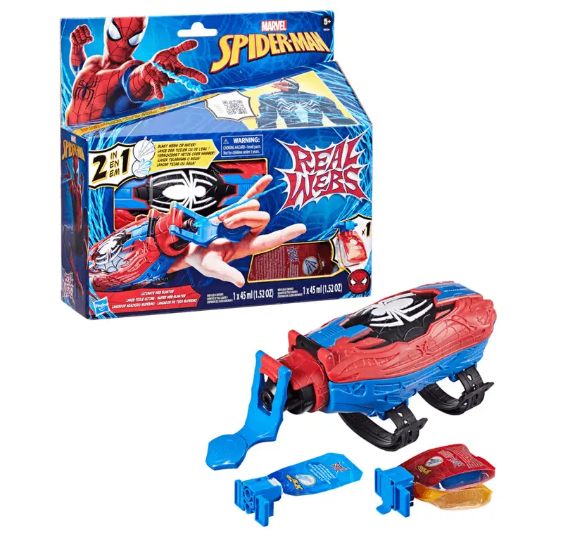 Hasbro - Spider-Man Real Webs Blaster Spara Ragnatele